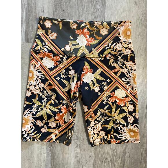 Free People Movement + ONZIE Floral and Geometric print Biker shorts S/M - Picture 8 of 11